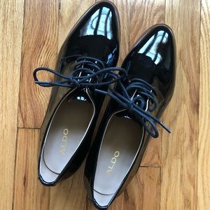 New Aldo Platform Wedge Oxfords/Brogues Sz 7.5